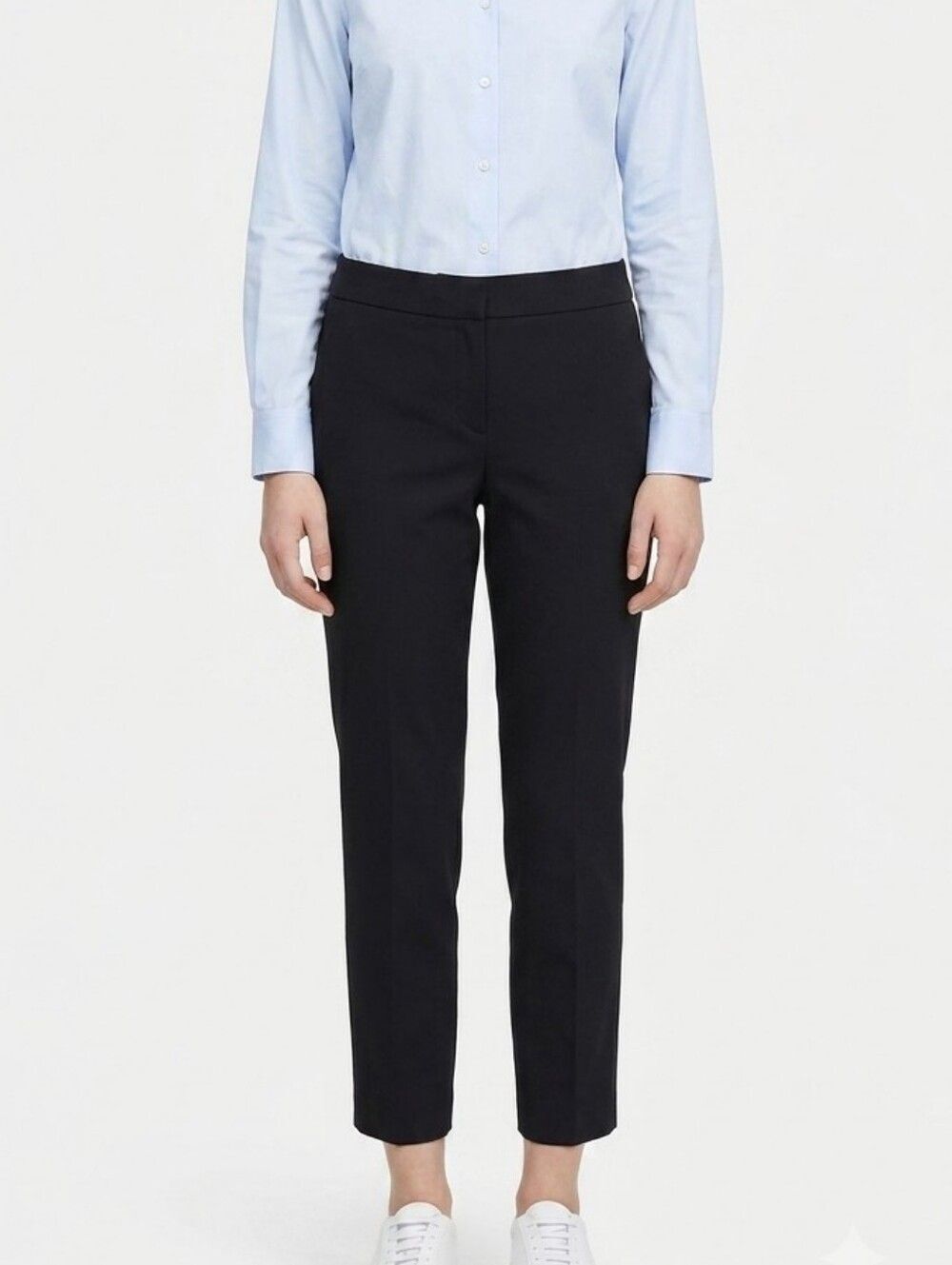 LOFT Black Julie Trouser Pants Size 12 High Rise Stretch Workwear Office Dress